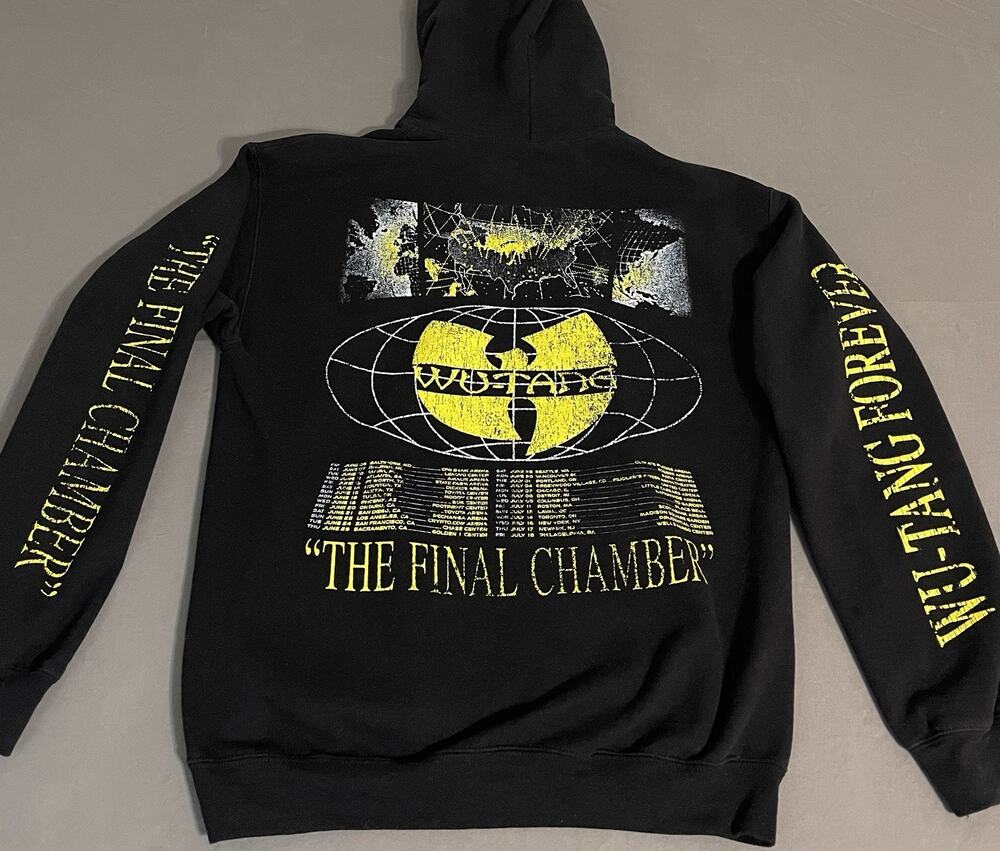 Wu-Tang Clan The Final Chamber 2025 Tour Black Hoodie Medium Excellent